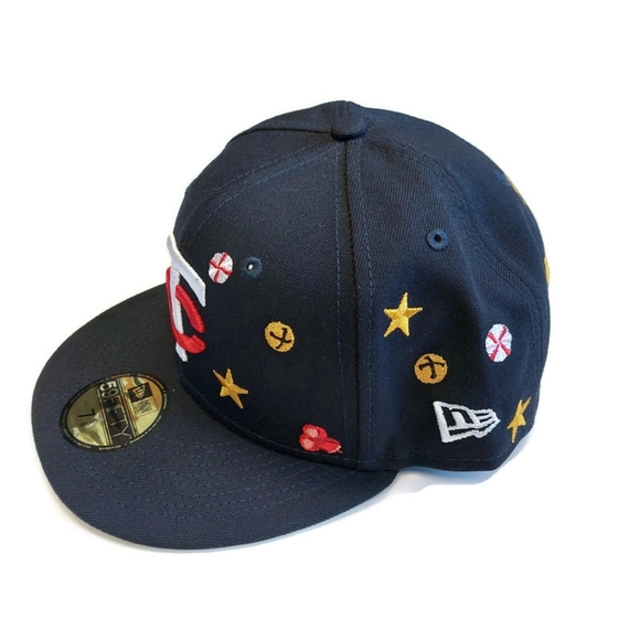 59Fifty New Era Size 7 5/8 Minnesota Twins Fitted Holly Pack Hat Cap - Picture 5 of 7